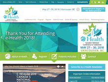 Tablet Screenshot of e-healthconference.com